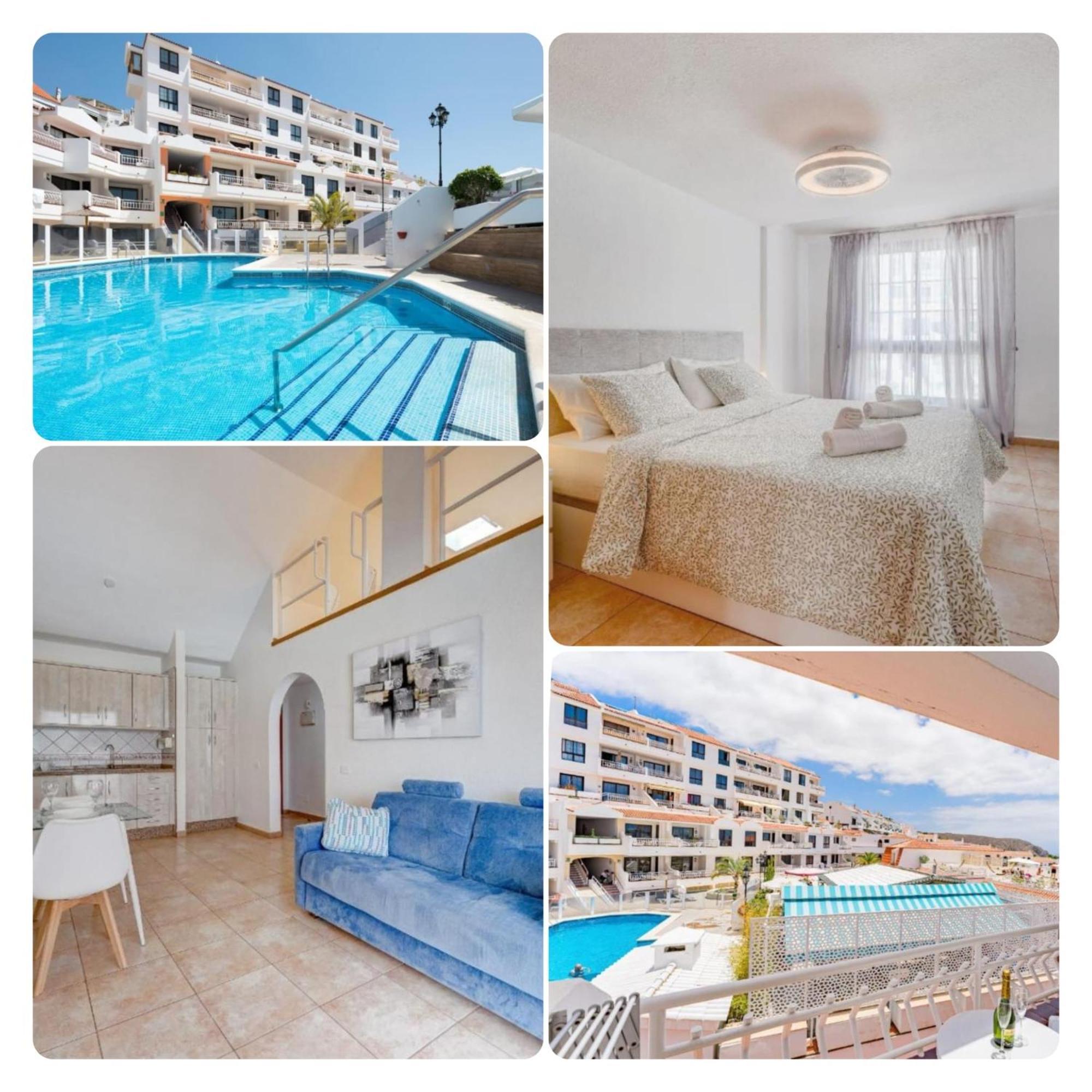 Pretty 1B Apartment In Diamantes 2, Heated Pool Лос-Крістіанос Екстер'єр фото